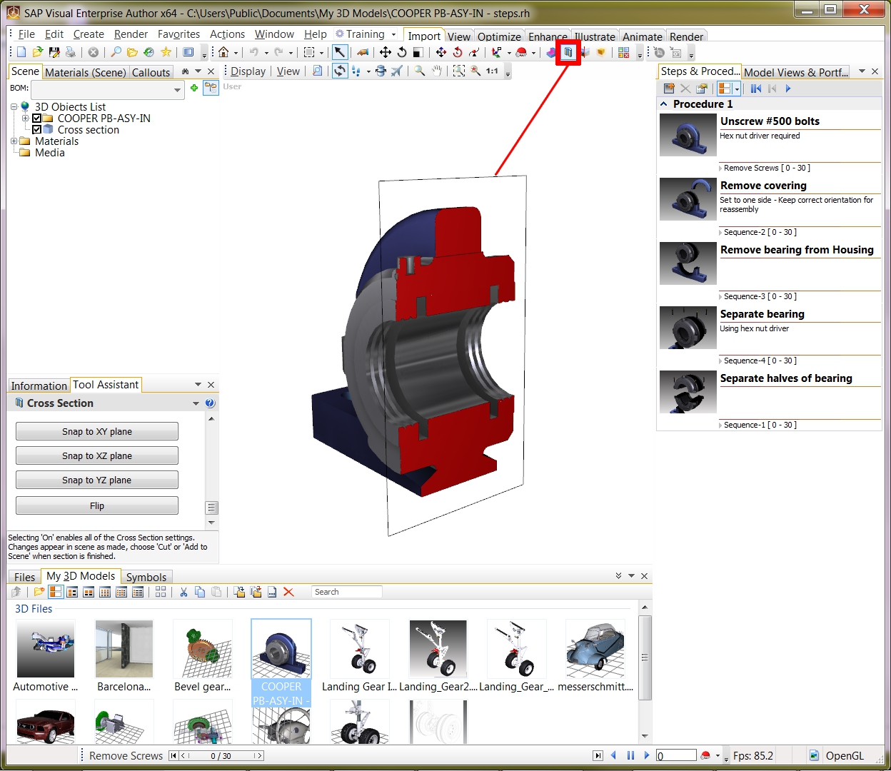 Section Cut Tool